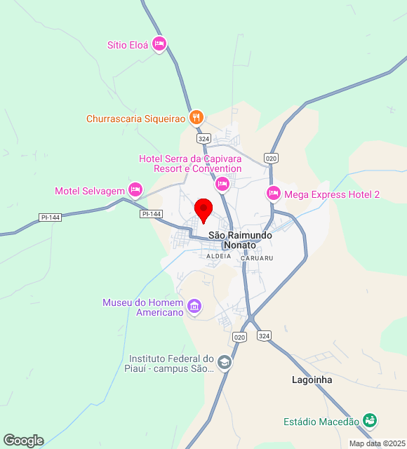 Mapa da localização