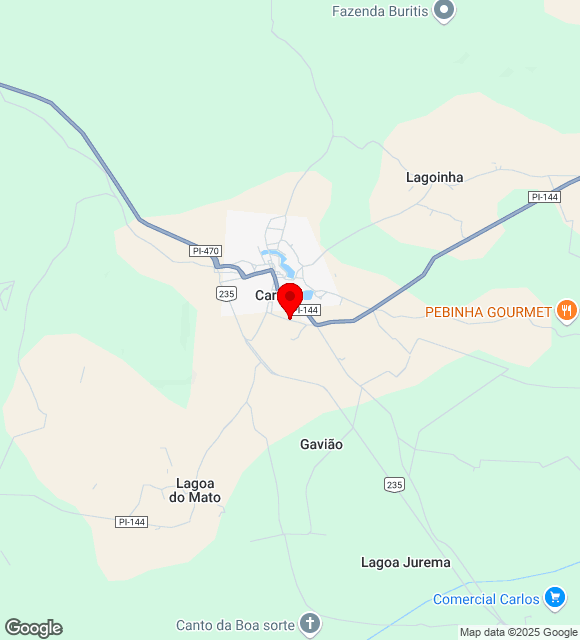 Mapa da localização