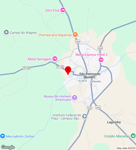 Mapa da localização