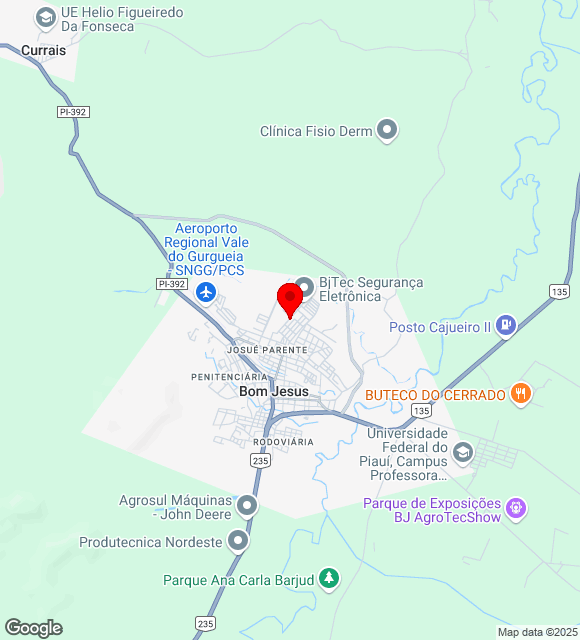 Mapa da localização