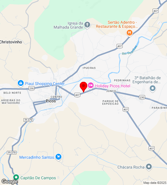 Mapa da localização