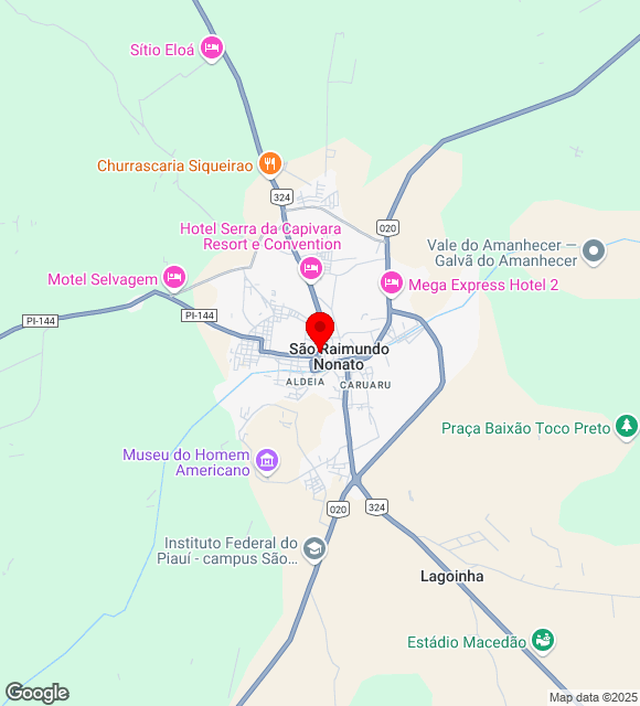 Mapa da localização