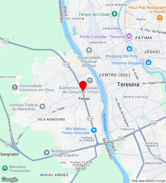 Mapa da localização