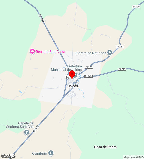 Mapa da localização