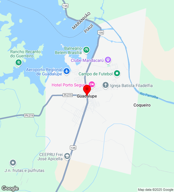 Mapa da localização