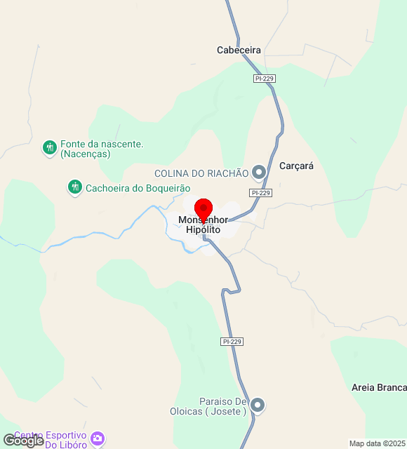 Mapa da localização