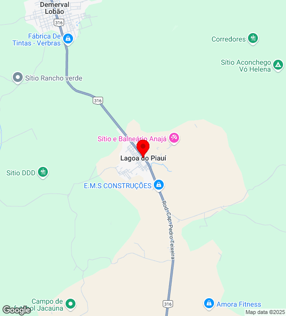 Mapa da localização