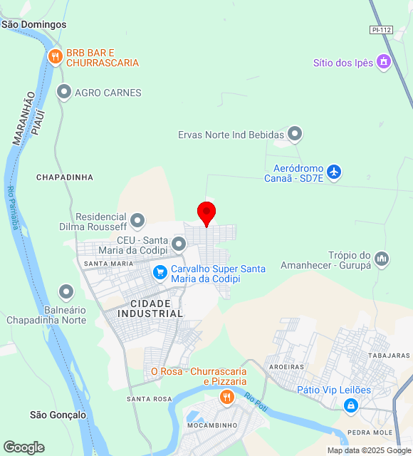 Mapa da localização