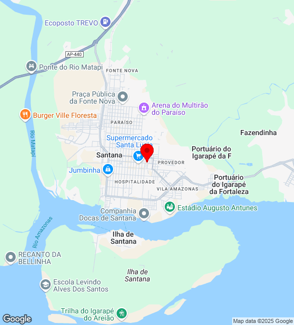 Mapa da localização