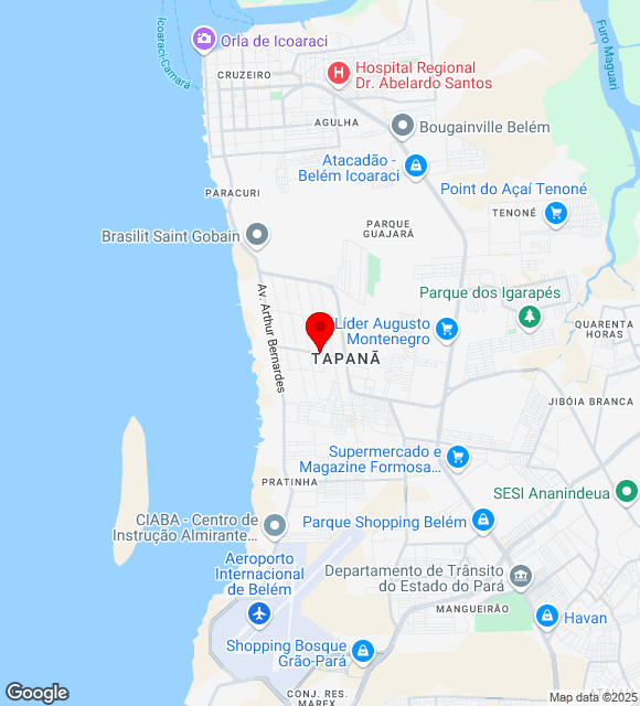 Mapa da localização