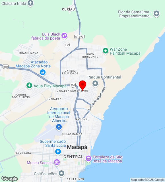 Mapa da localização