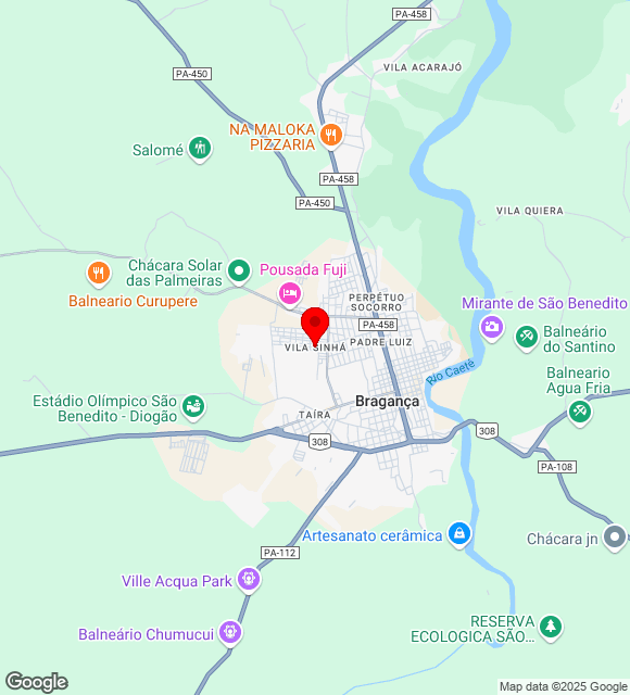 Mapa da localização
