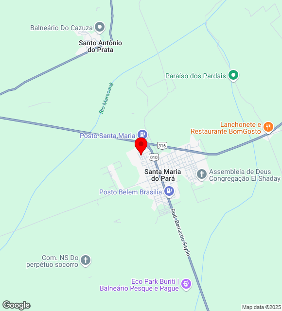 Mapa da localização