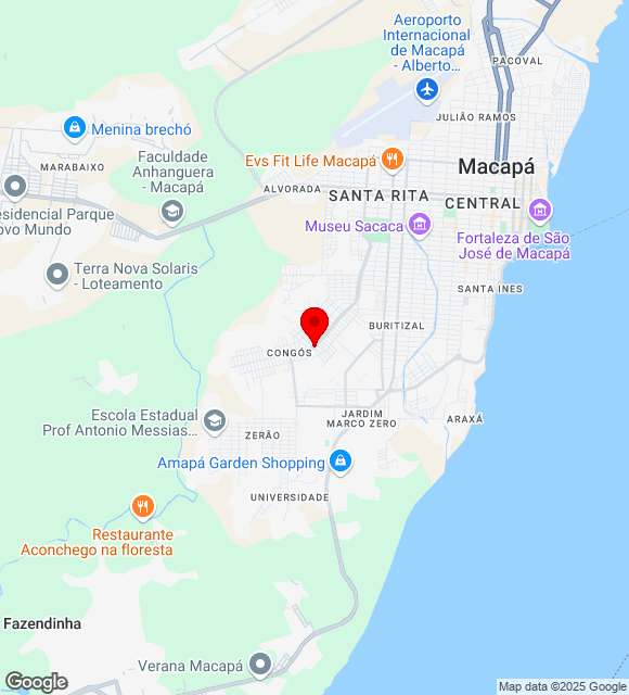 Mapa da localização