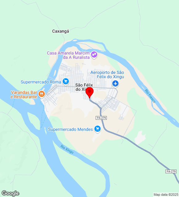 Mapa da localização