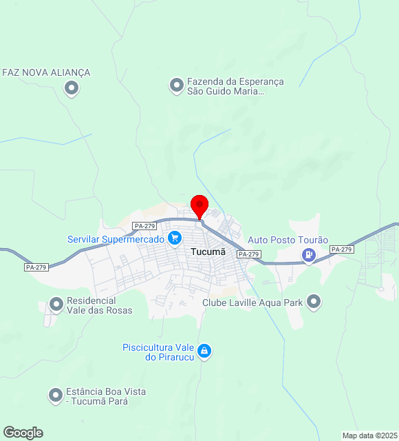 Mapa da localização