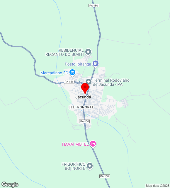 Mapa da localização