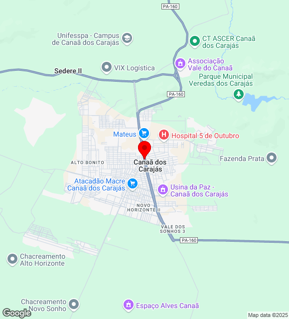 Mapa da localização
