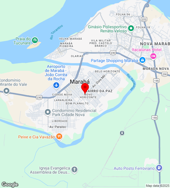 Mapa da localização
