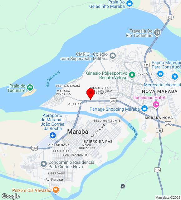 Mapa da localização
