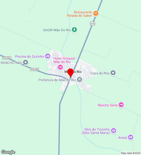 Mapa da localização