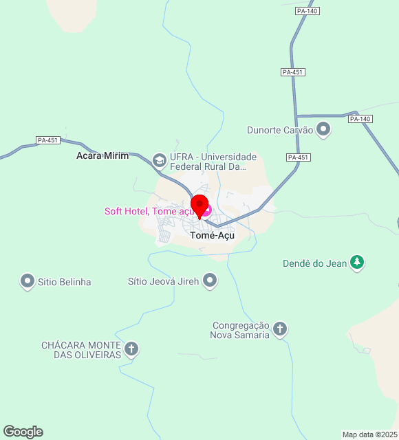 Mapa da localização