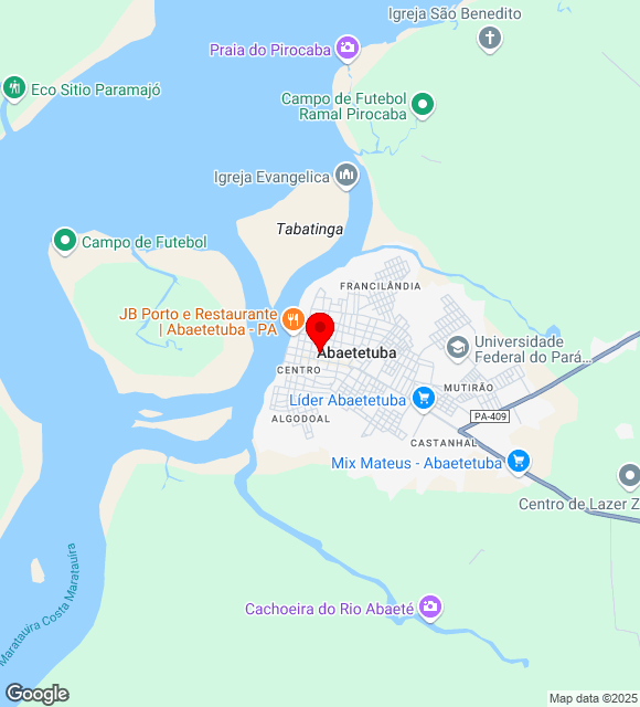 Mapa da localização