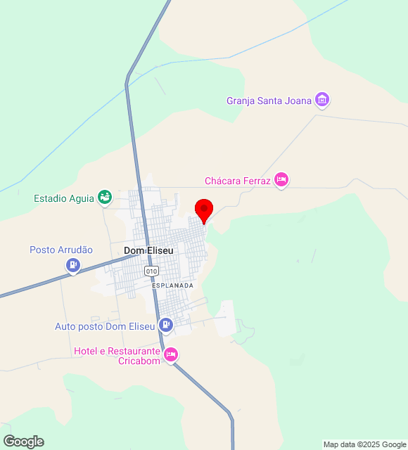 Mapa da localização