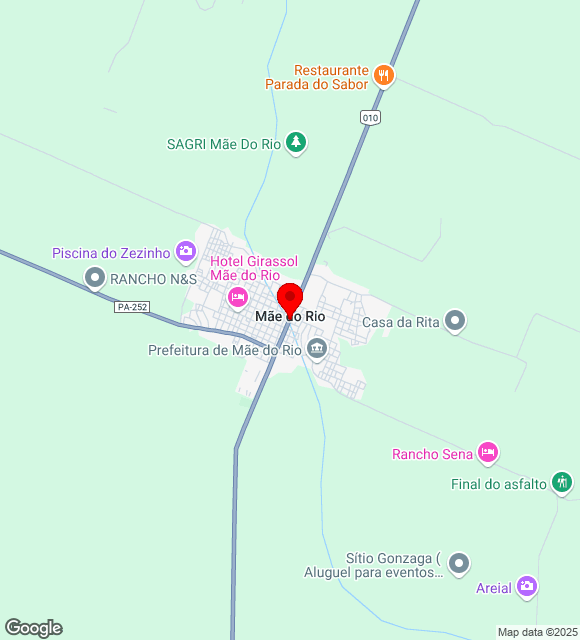 Mapa da localização