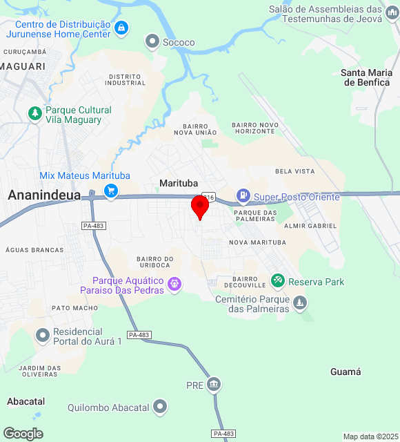 Mapa da localização