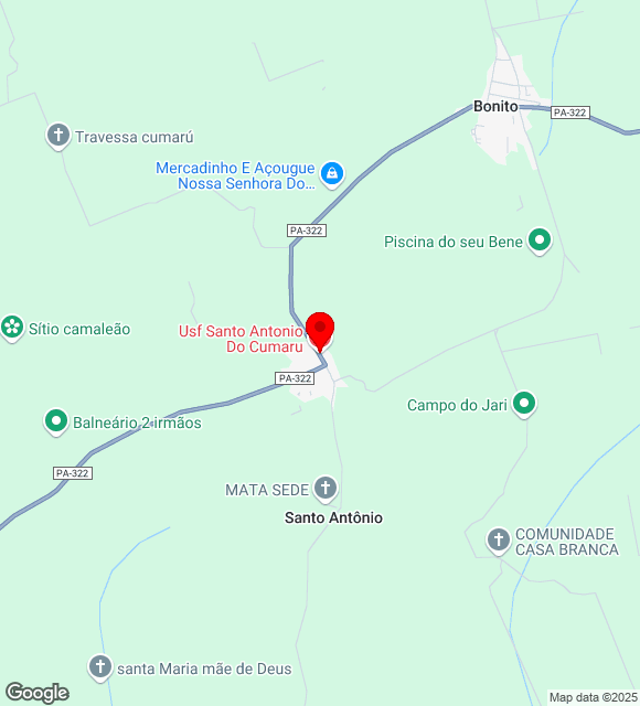 Mapa da localização