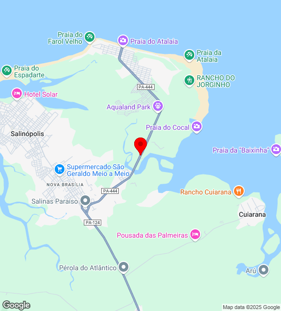 Mapa da localização