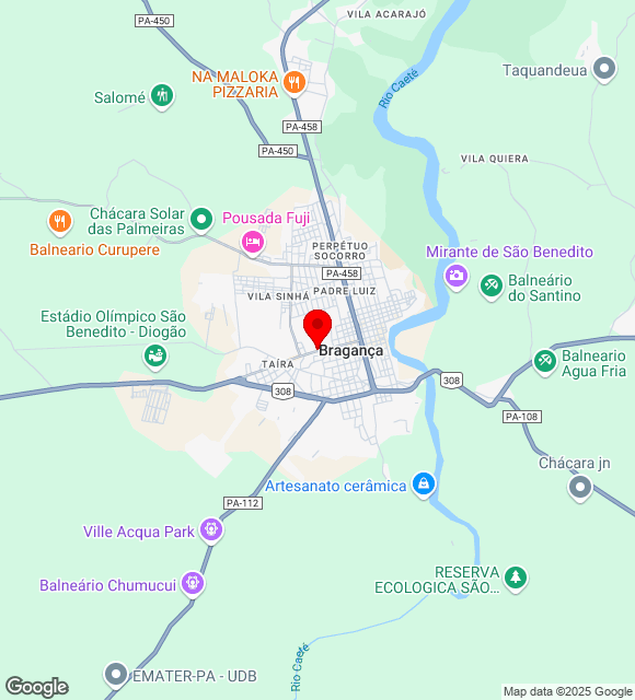 Mapa da localização