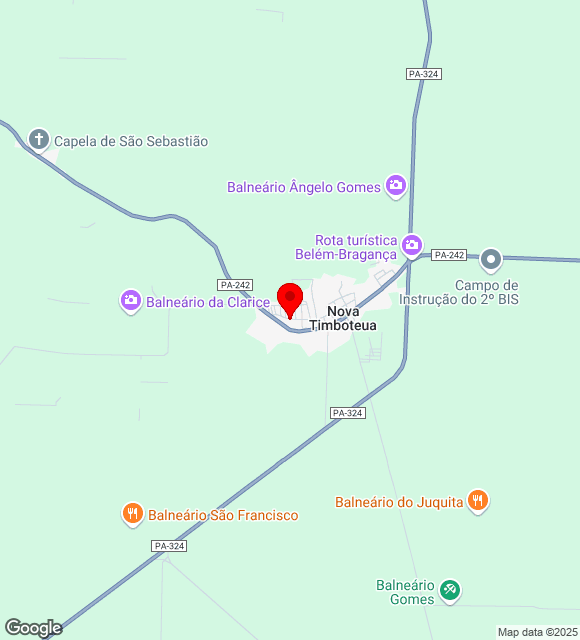 Mapa da localização