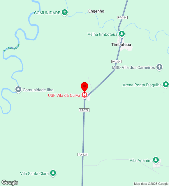 Mapa da localização