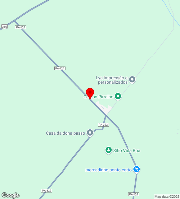 Mapa da localização