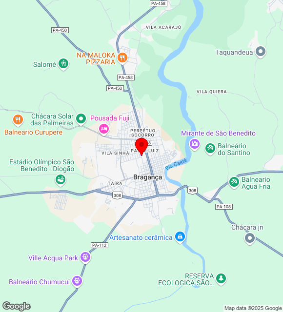 Mapa da localização
