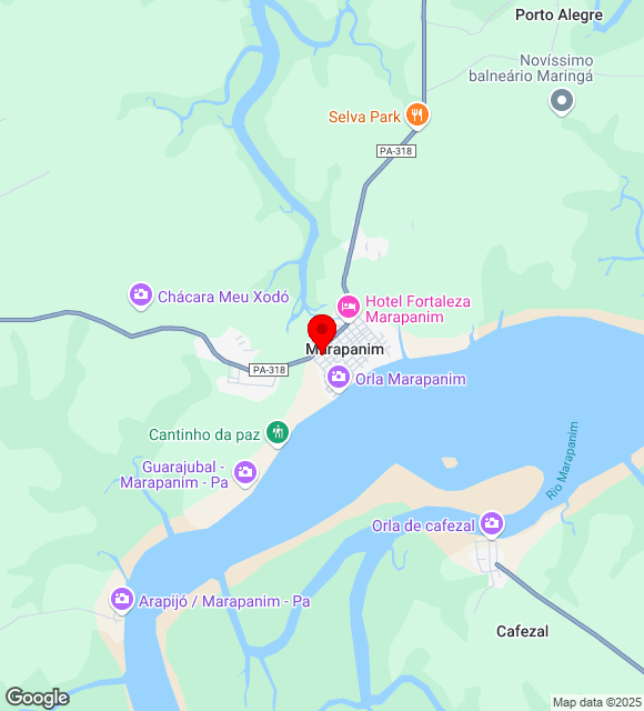 Mapa da localização