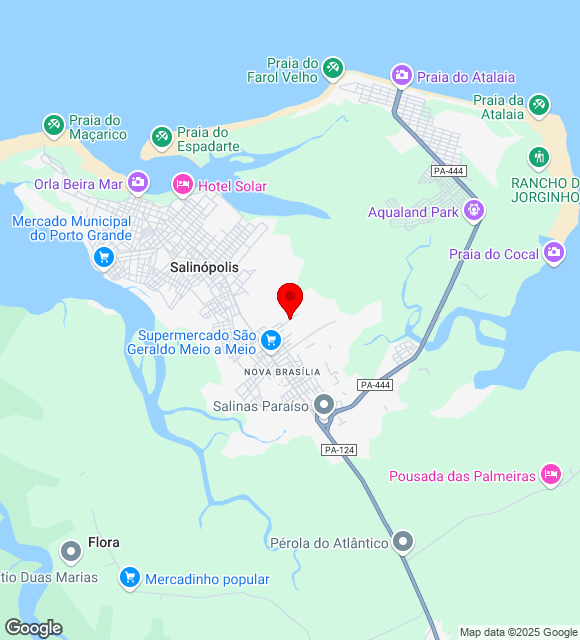 Mapa da localização