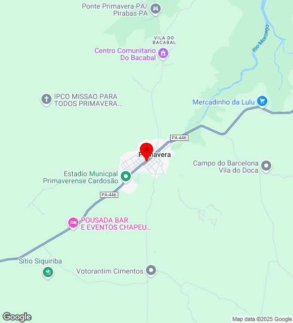Mapa da localização