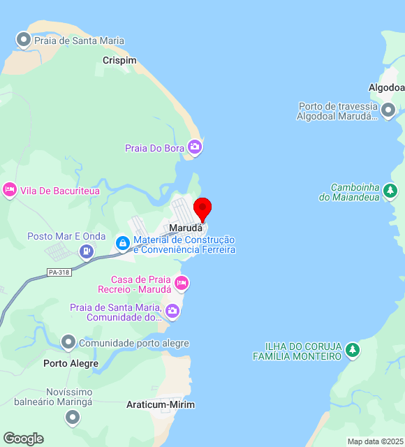 Mapa da localização