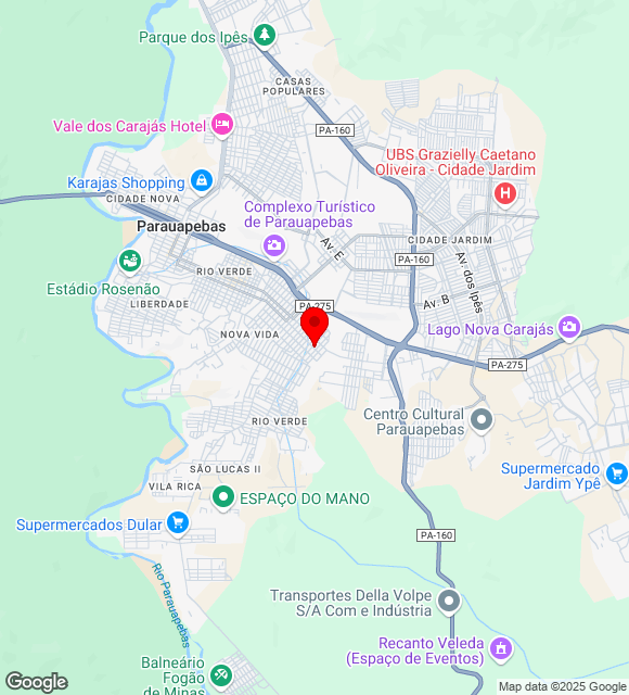 Mapa da localização
