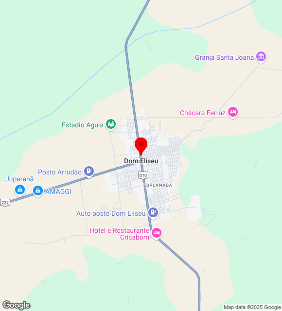 Mapa da localização