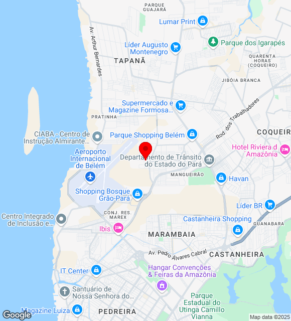 Mapa da localização