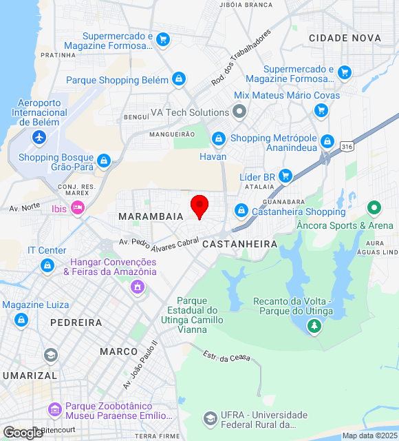 Mapa da localização