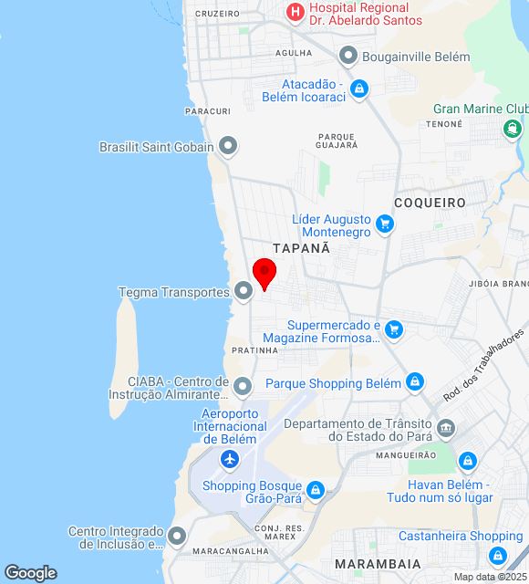 Mapa da localização