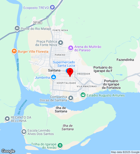 Mapa da localização