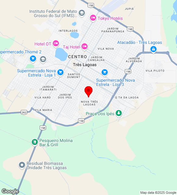 Mapa da localização