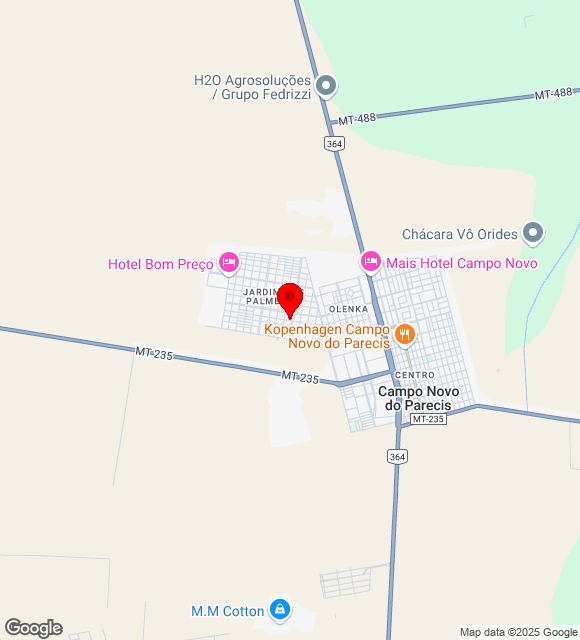 Mapa da localização