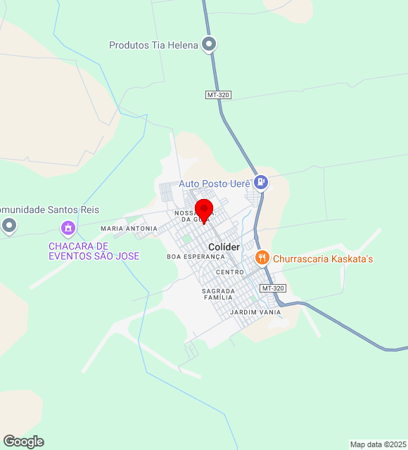 Mapa da localização